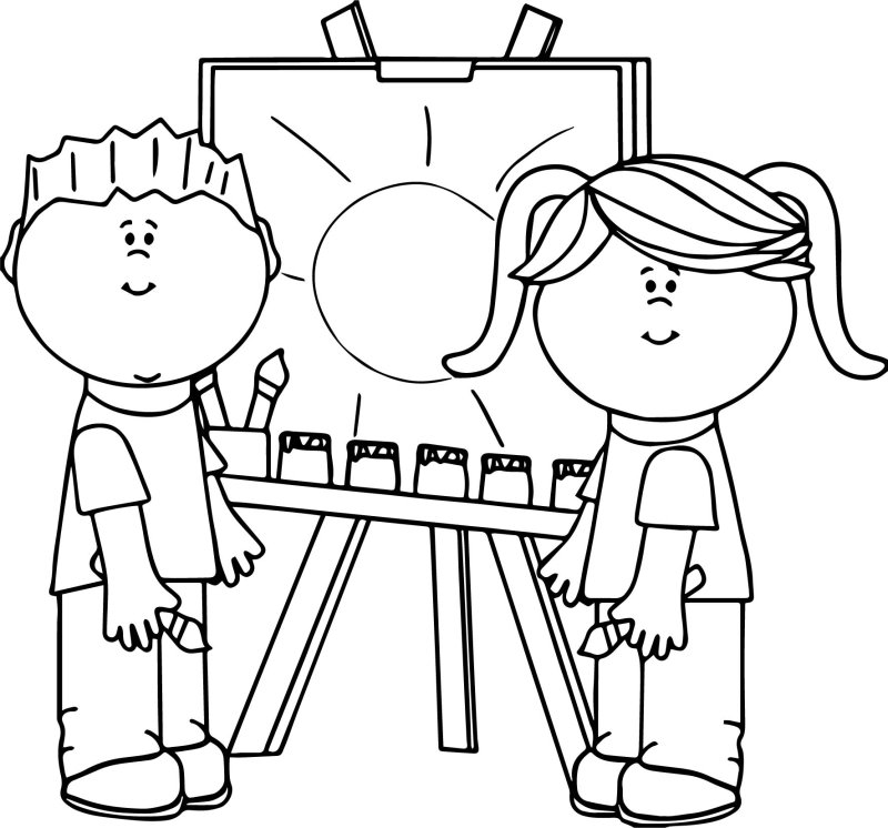 Картина рисунок для детей черно белый