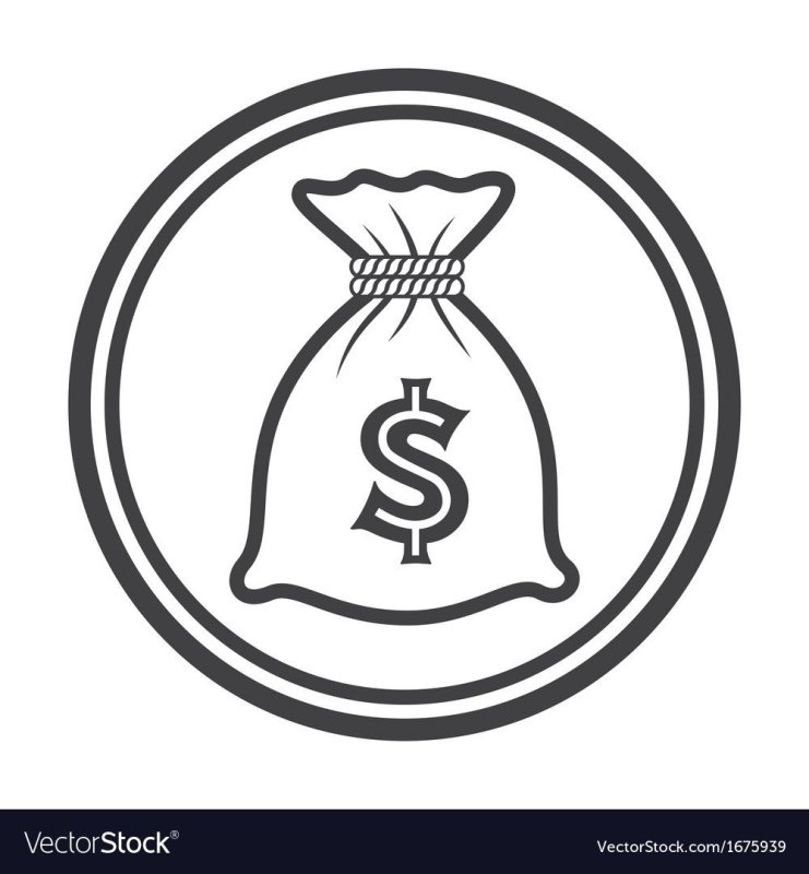Логотип мешочек с деньгами