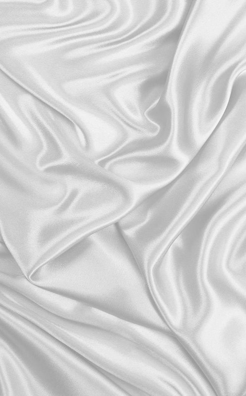 Белая атласная ткань