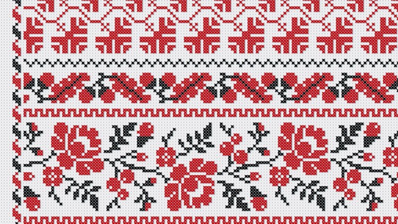 Рушники славянские схемы вышивки крестом