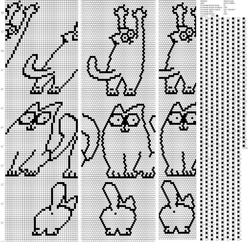 Схемы фенечек из бисера с котиками