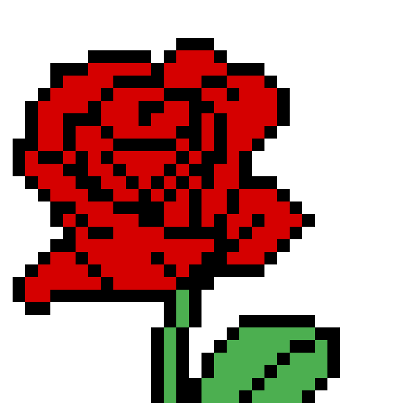 Цветок пиксель арт