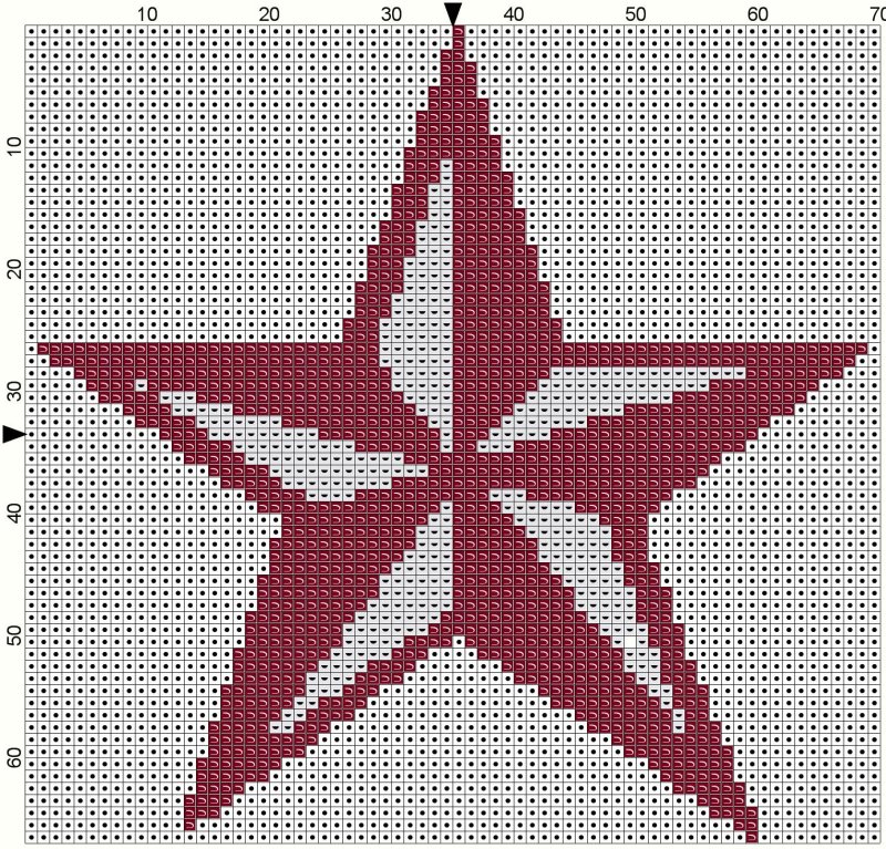 Звезда для вышивания