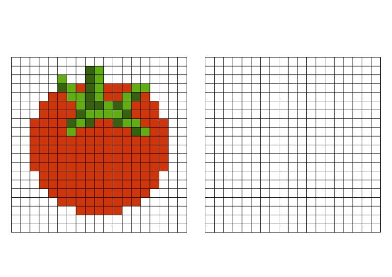 Пиксельный помидор