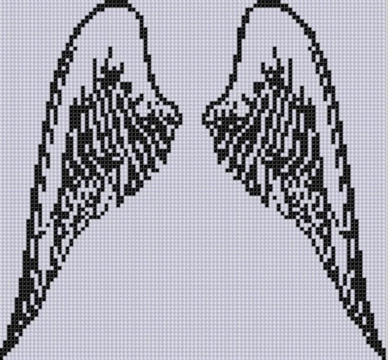 Вышивка крестом Крылья ангела