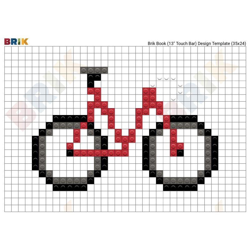 Велосипед пиксель арт