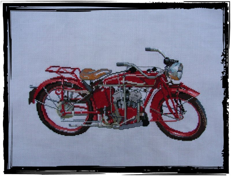 Набор для вышивания мотоцикл