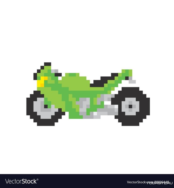 Пиксельный мотоцикл