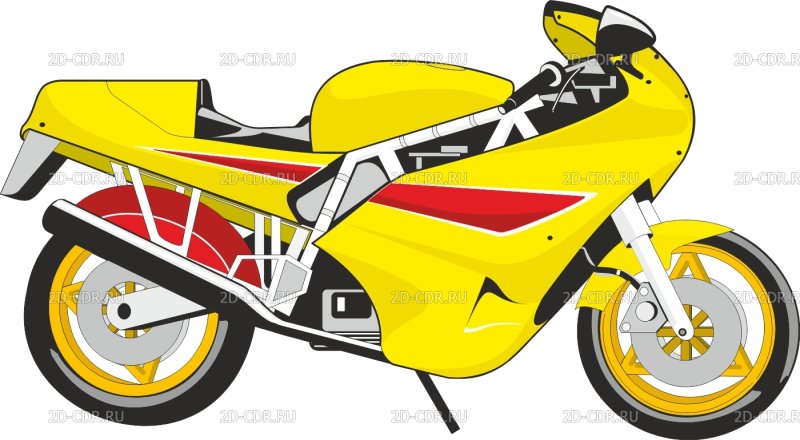 Рисунки по клеточкам мотоциклы