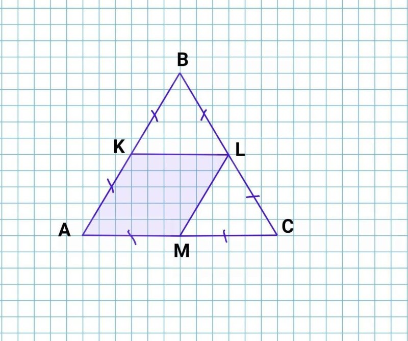 Равносторонний треугольник изображен на рисунке