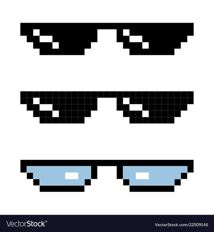 Крутые очки поп пикселям