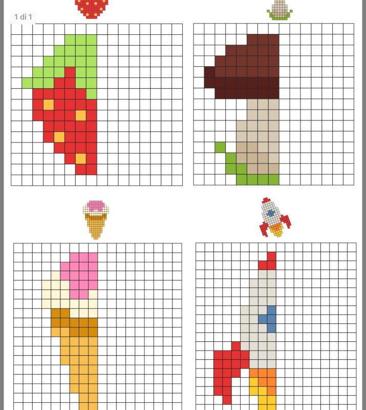 Пиксельные раскраски для дошкольников