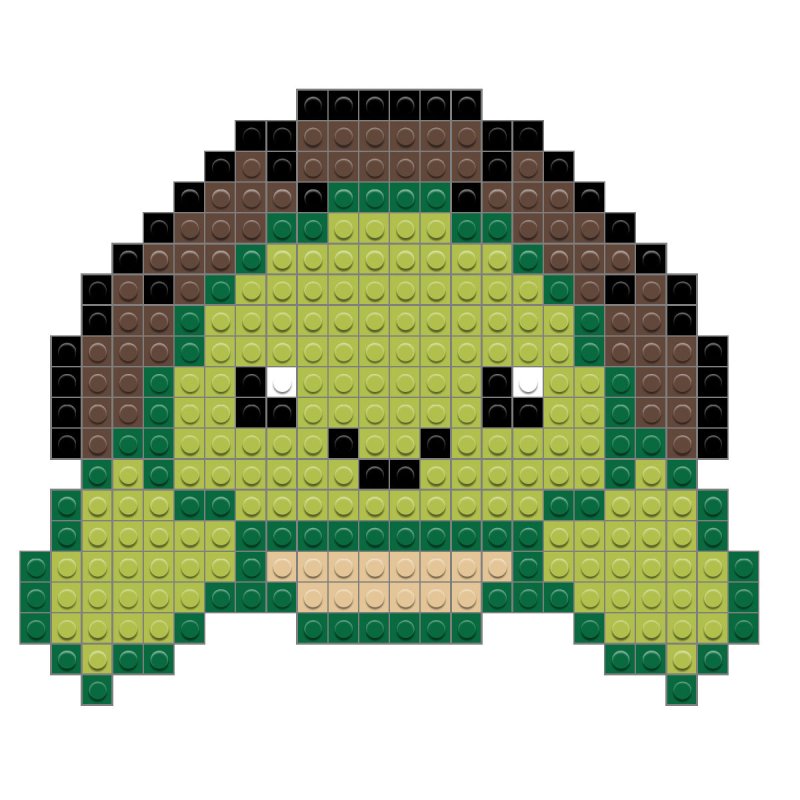 Черепаха из пикселей