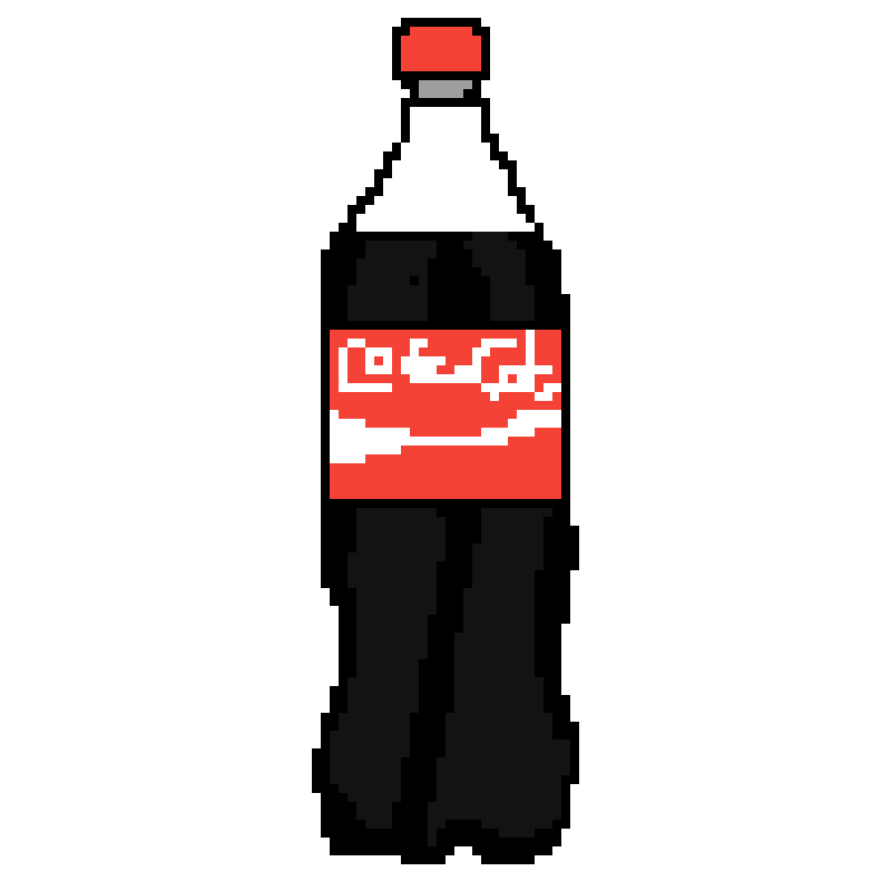 Кока кола пиксель арт
