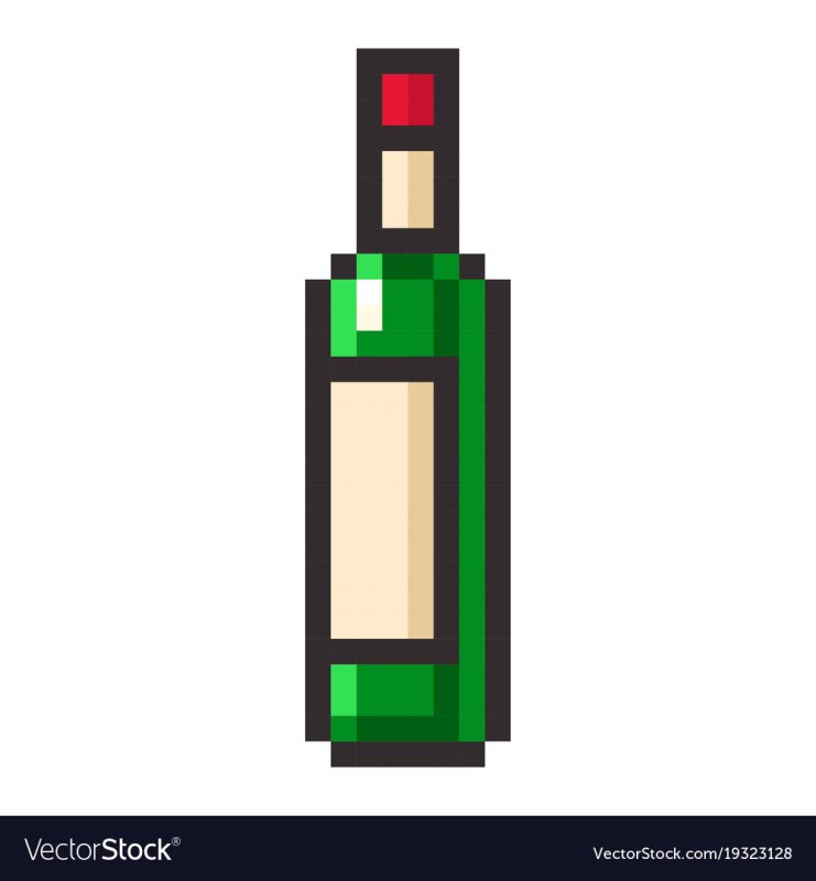 Пиксельная бутылка