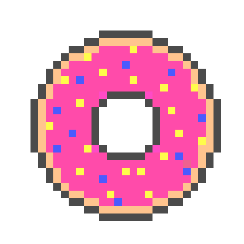 Пончик пиксель арт