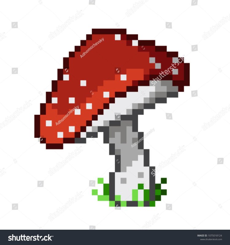 Пиксельный гриб