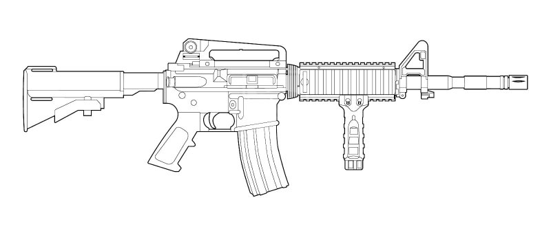 M4 Carbine чертеж