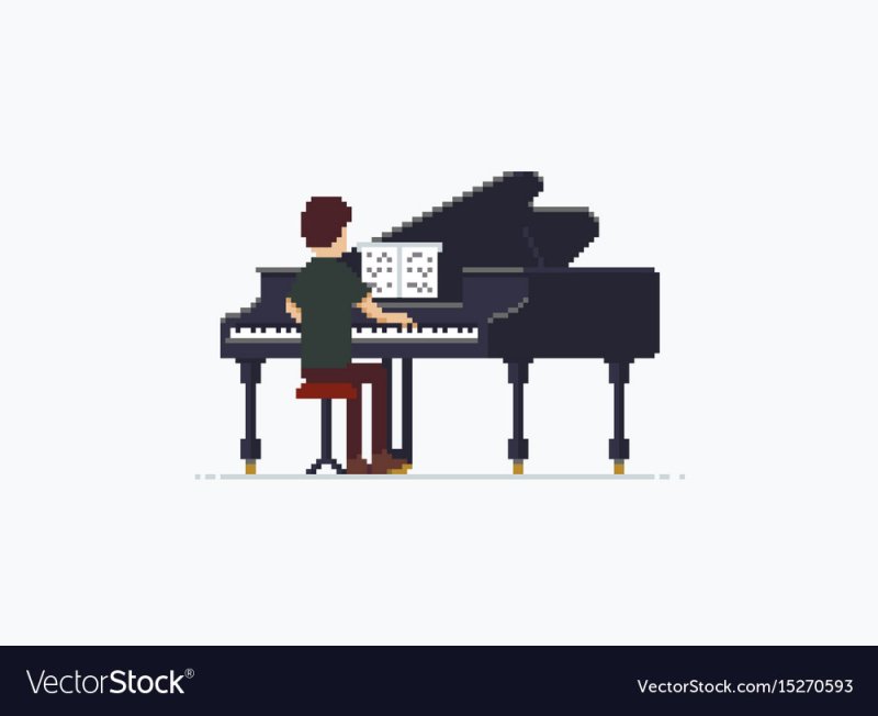 Пиксельная пианино