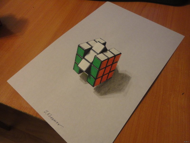 Кубик рубик 3д