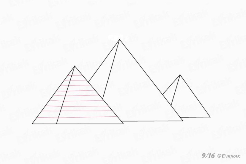 Пирамида Хеопса рисунок