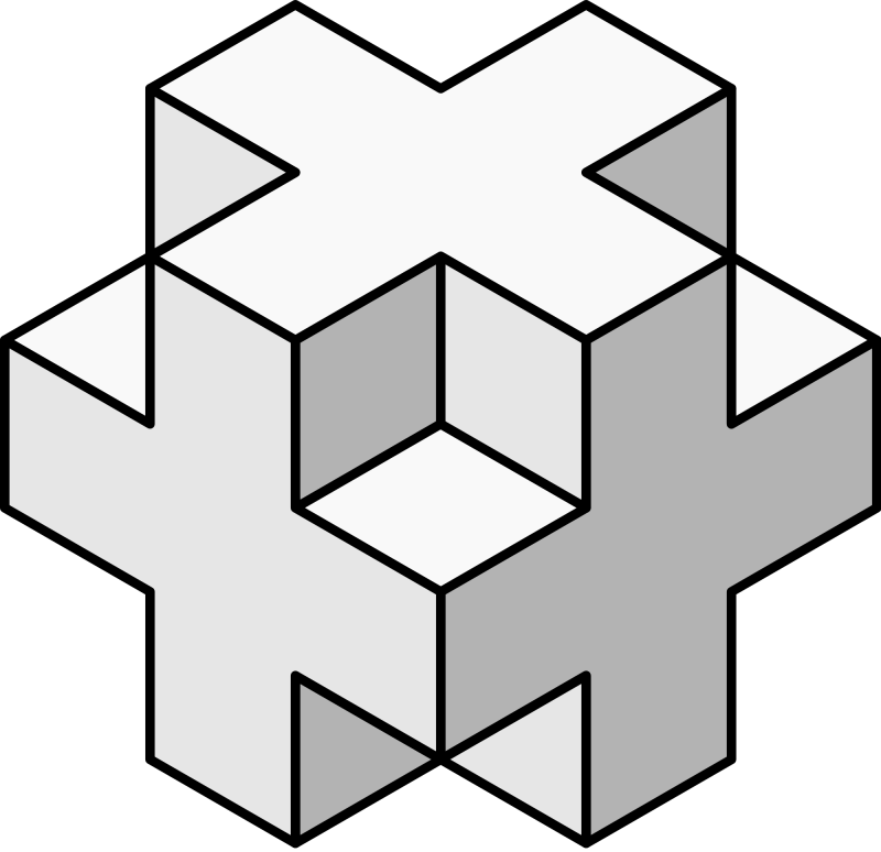 Оптические иллюзии куб Неккера