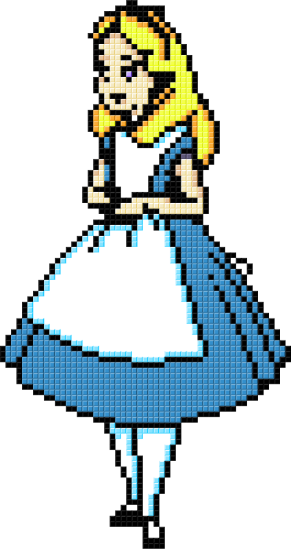 Платье из пикселей
