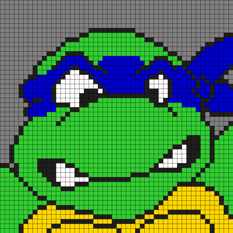 Черепашки ниндзя пиксель арт