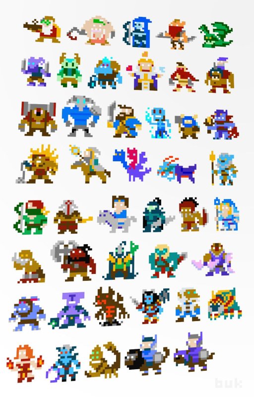 Пиксельные герои дота 2