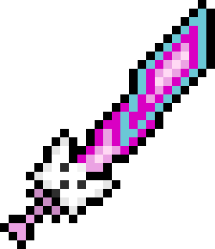 Пиксельный меч из террарии