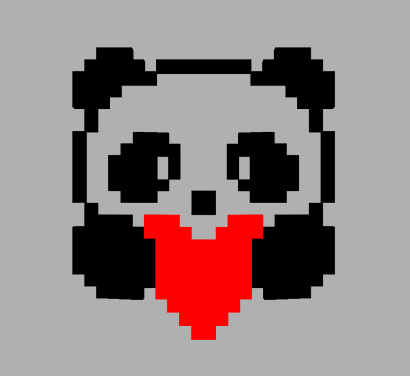 Панда пиксель