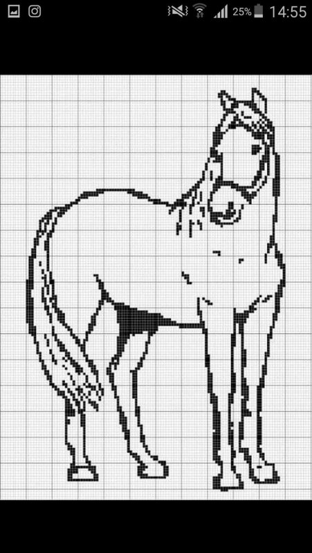 Схемы вышивки крестом лошади