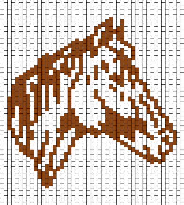 Схема плетения из бисера лошадь