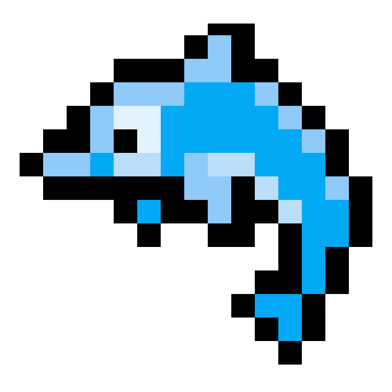 Рыбка пиксель арт
