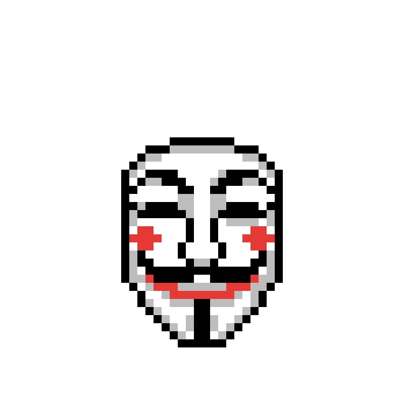 Анонимус пиксель арт