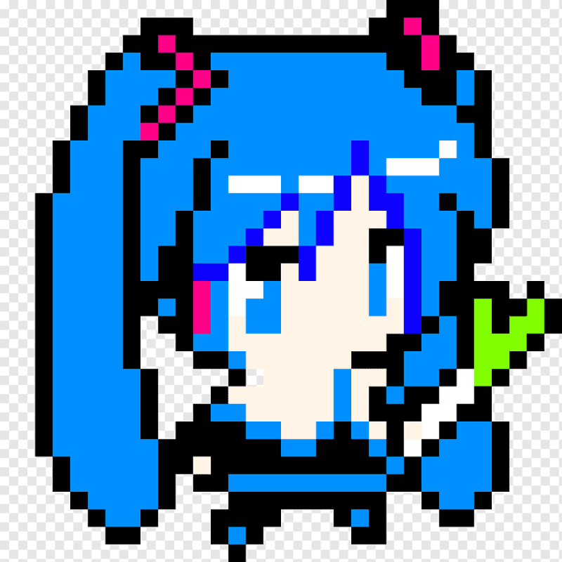 Hatsune Miku пиксель арт