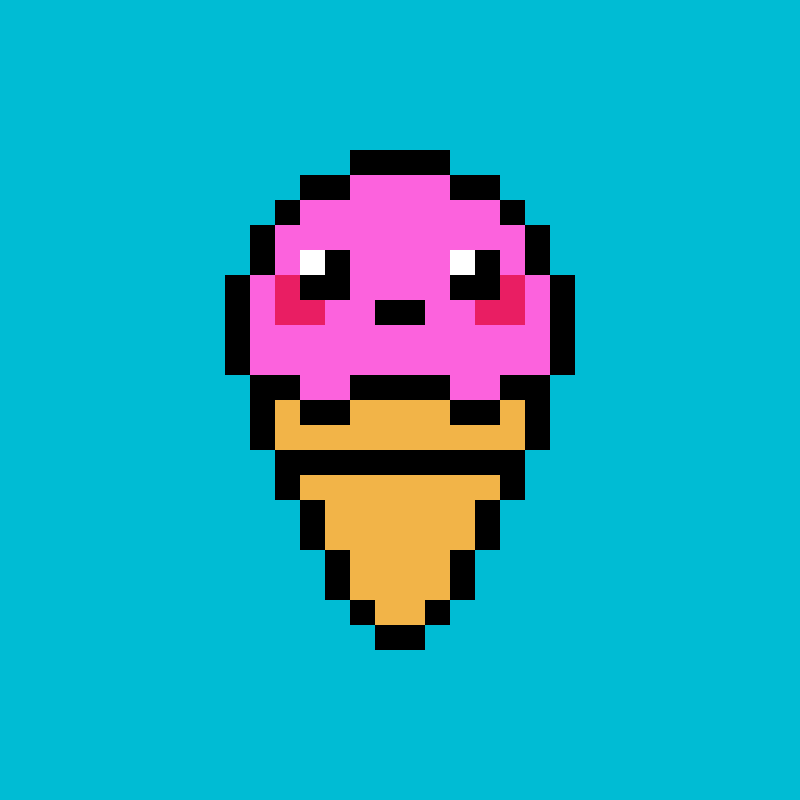 Пиксельное мороженое