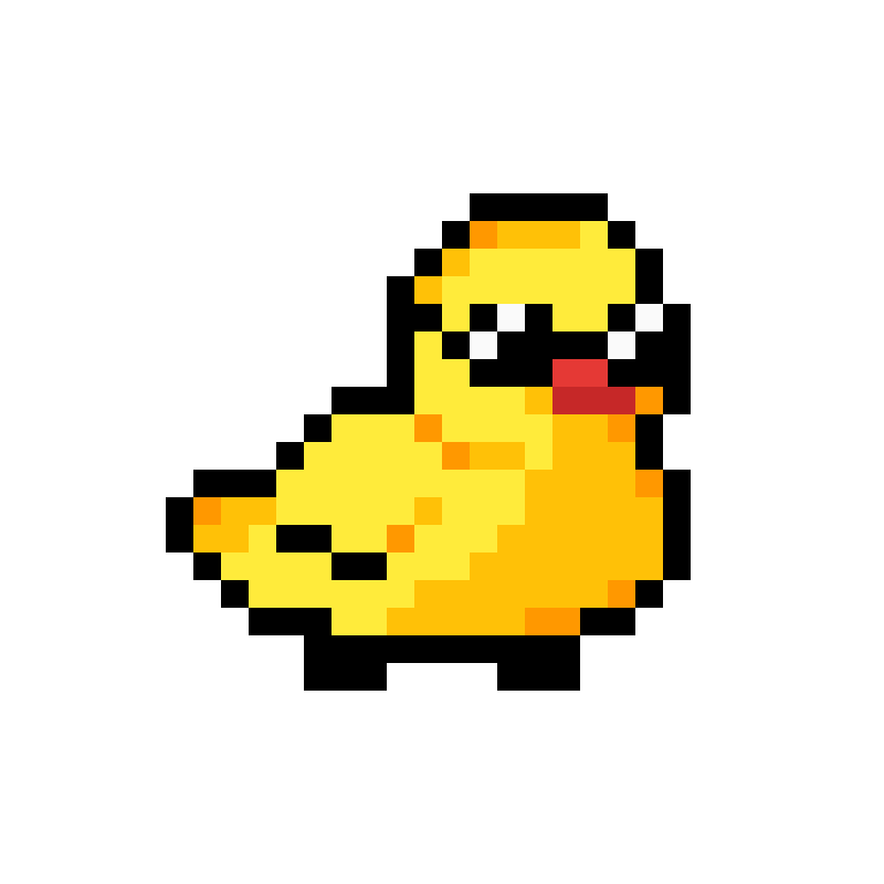 Пиксельная утка