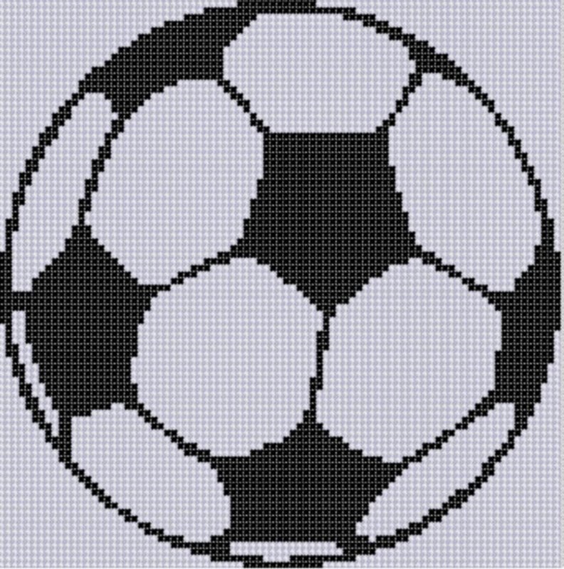 Вышивка крестом футбольный мяч