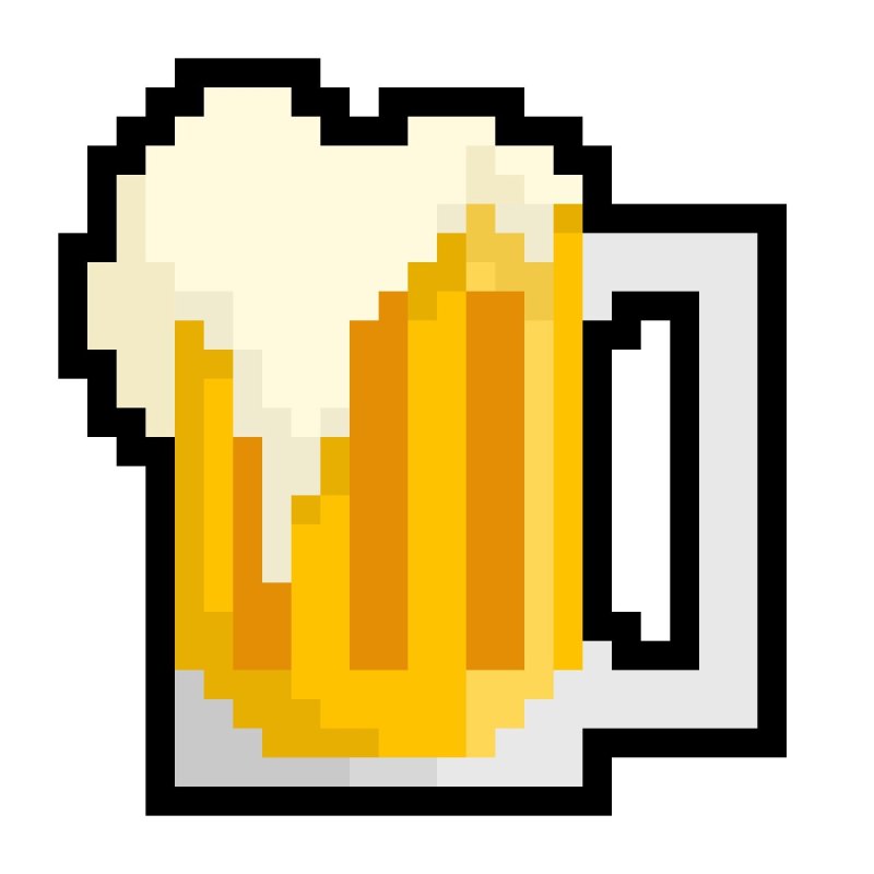 Пиво пиксель арт