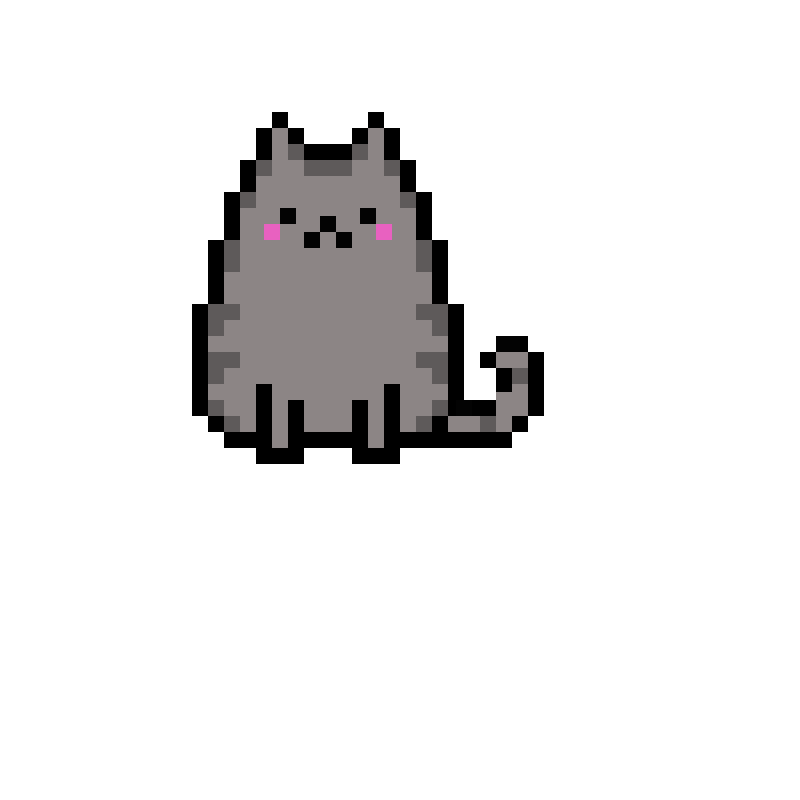 Пиксельная кошка