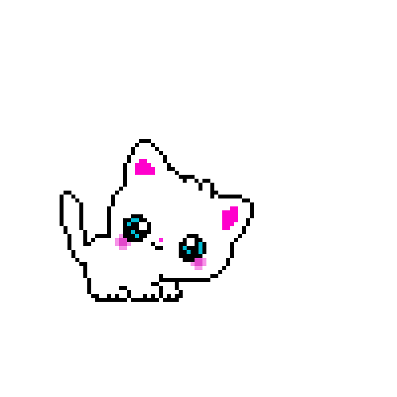 Пиксельный котик милашка