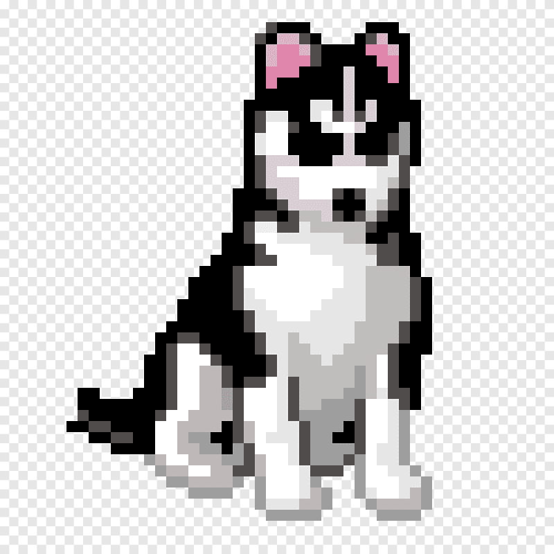 Пиксельное изображение собаки