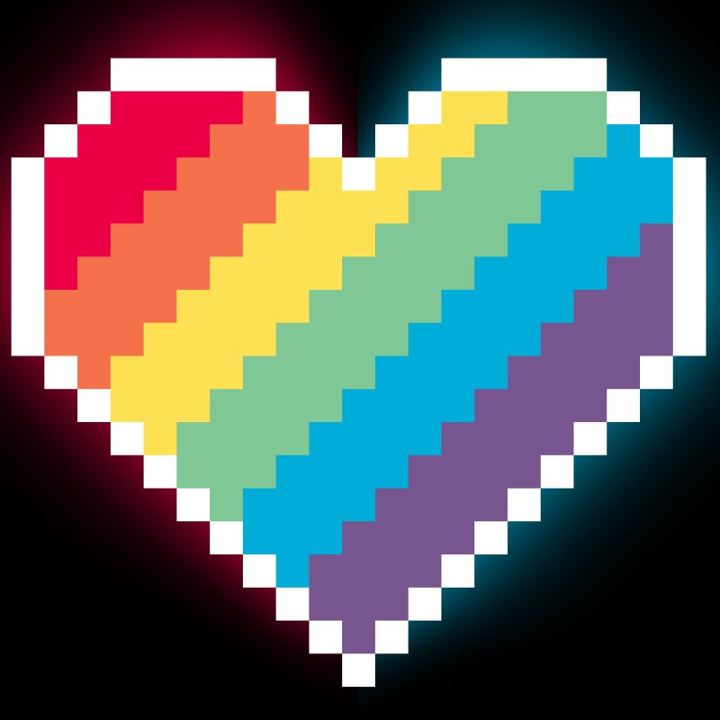 Сердце пиксель арт