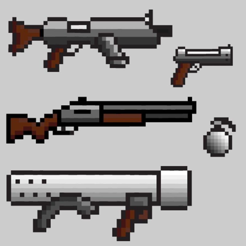 Базука оружие из Pixel Gun 3d