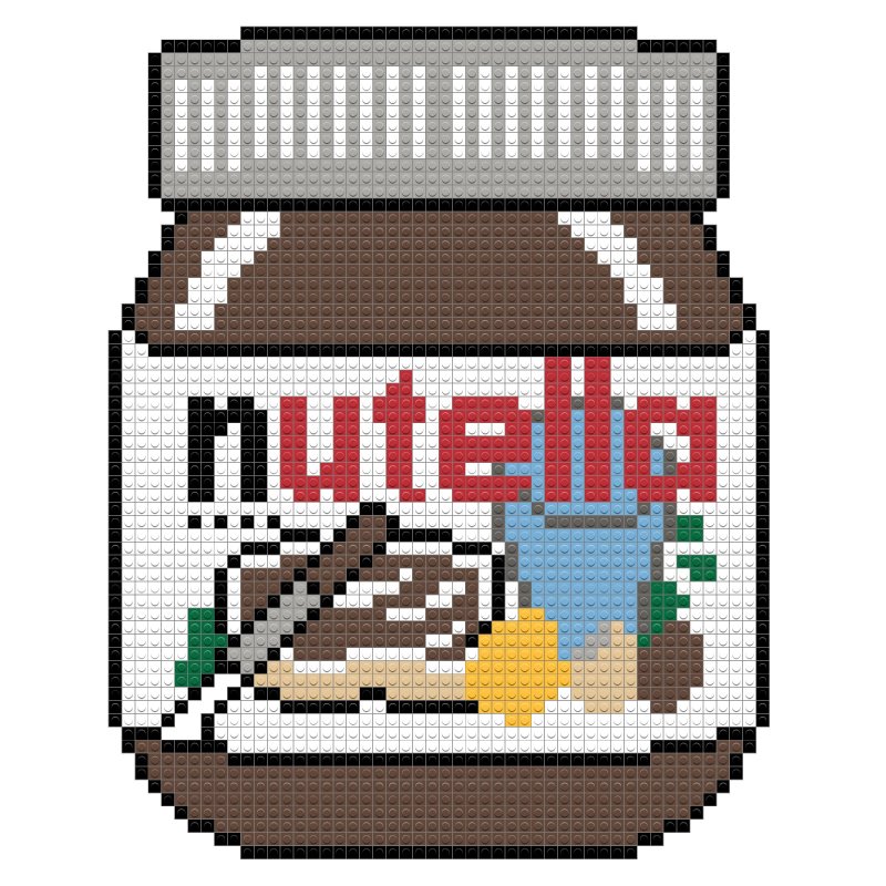 Рисунки по клеточкам Nutella