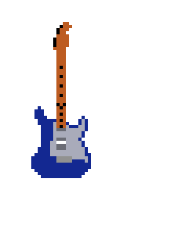 Гитара из пикселей