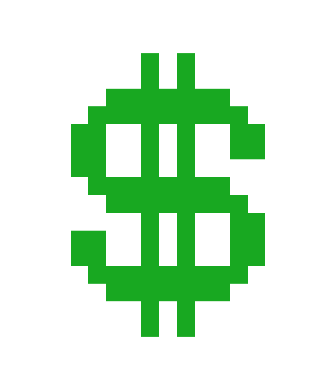 Доллар в пикселях