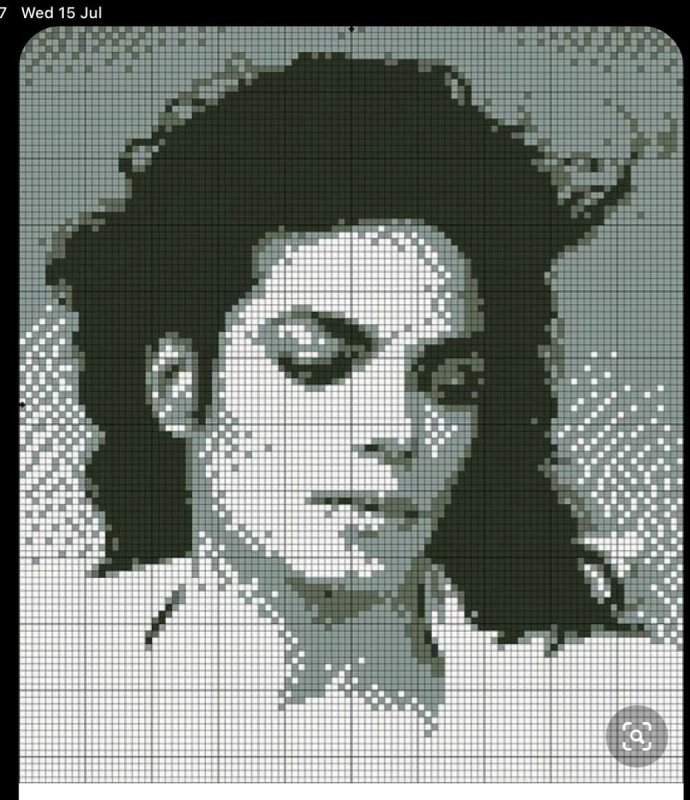 Схема вышивки Майкл Джексон