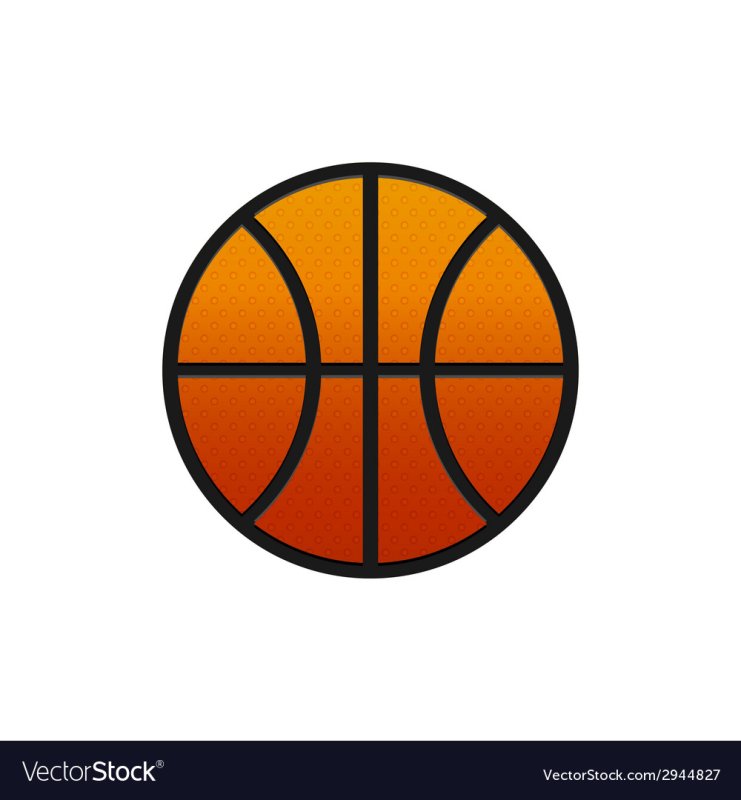 Баскетбольный мяч в пикселях